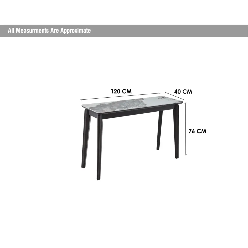 Nuvora Console Table Light Grey Dim United Furniture