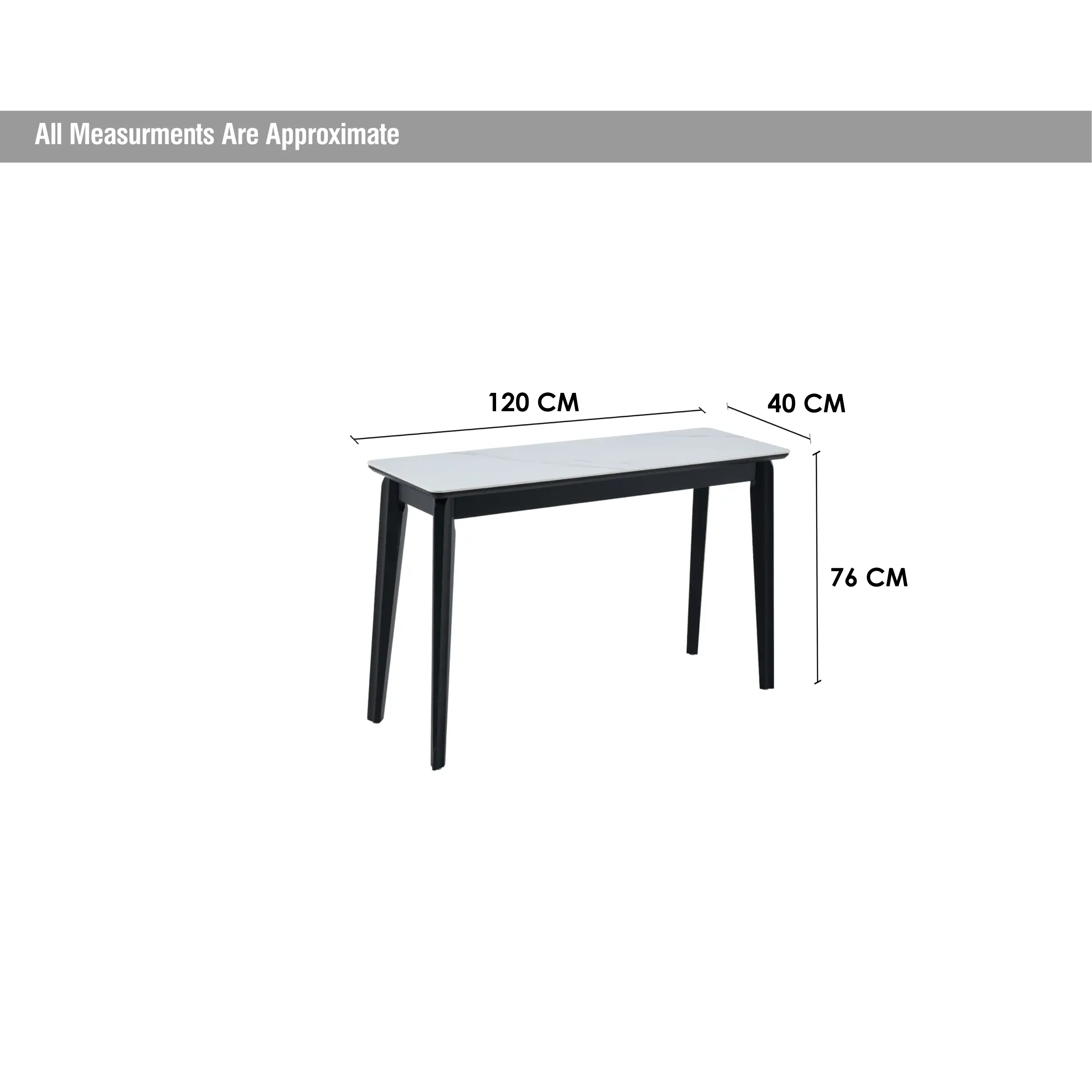 Nuvora Console Table Snow White Dim United Furniture