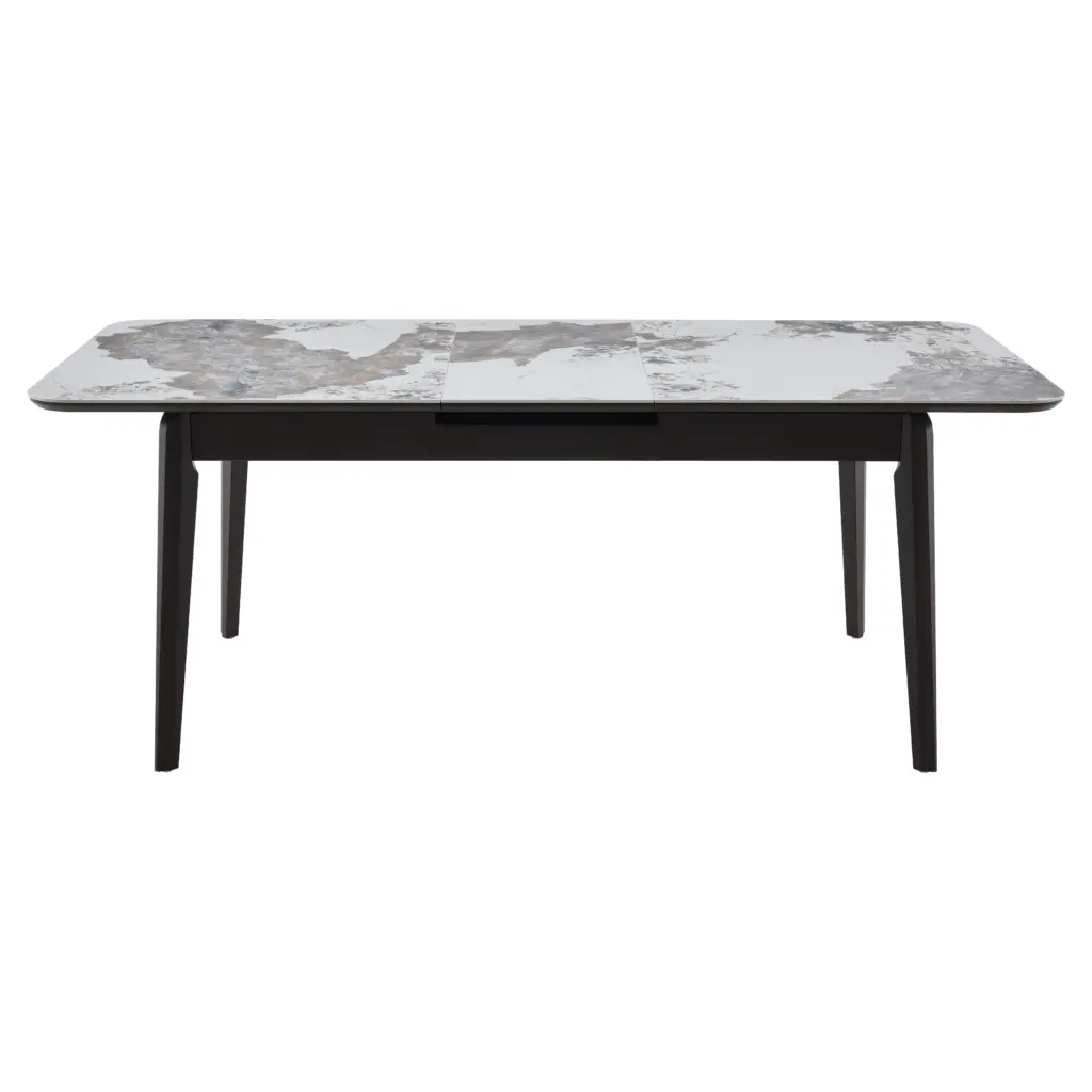 Nuvora Dining Table Light Grey Extended Scaled United Furniture