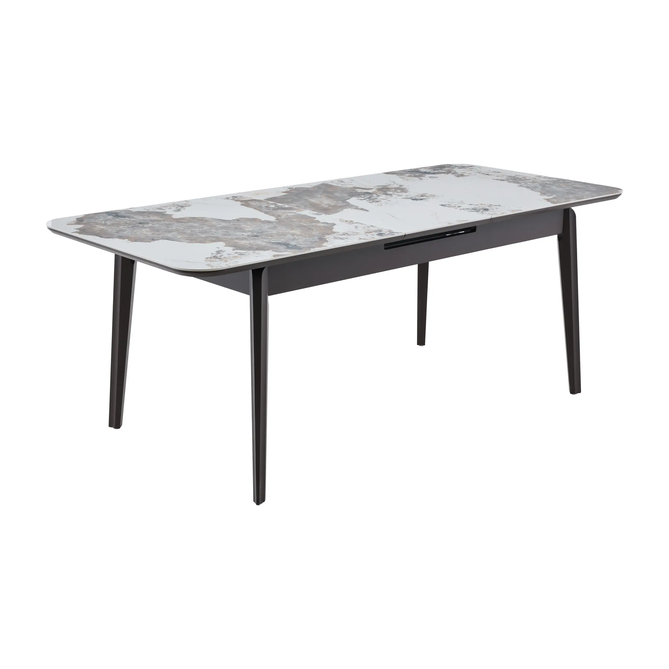 Nuvora Dining Table Light Grey Open Angle United Furniture