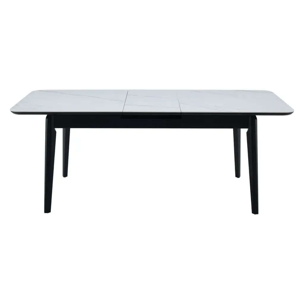 Nuvora Dining Table Snow Extended Scaled United Furniture