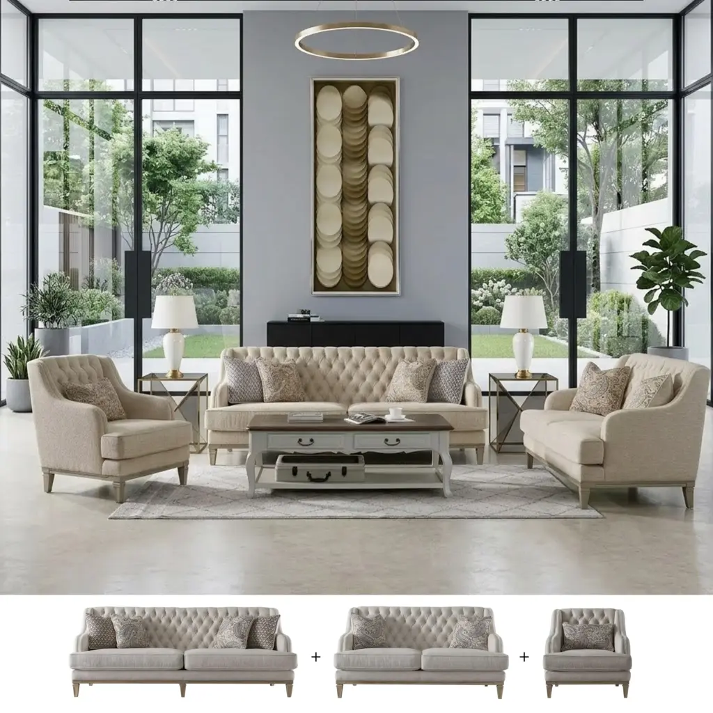Mehnaz Sofa Set 321 Bg United Furniture