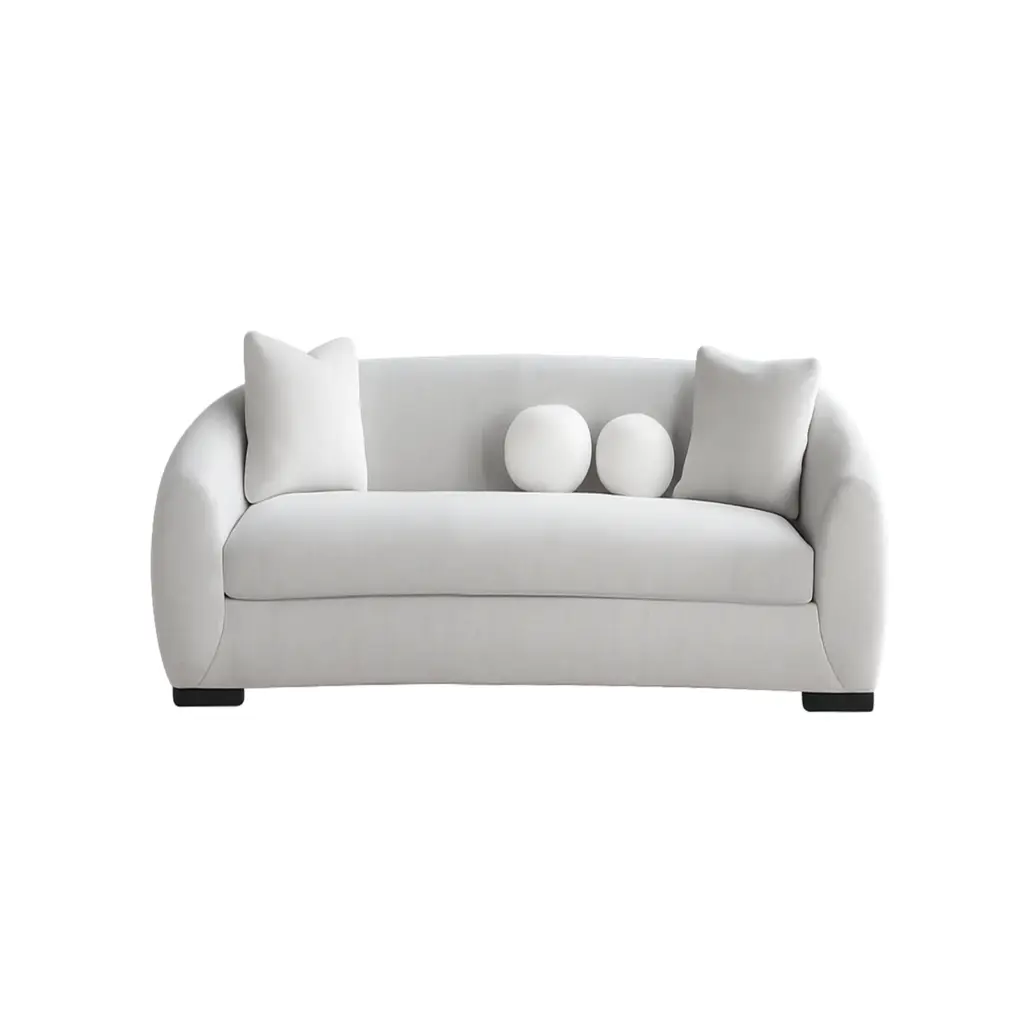 Arese 2 Seater Light Grey United Furniture