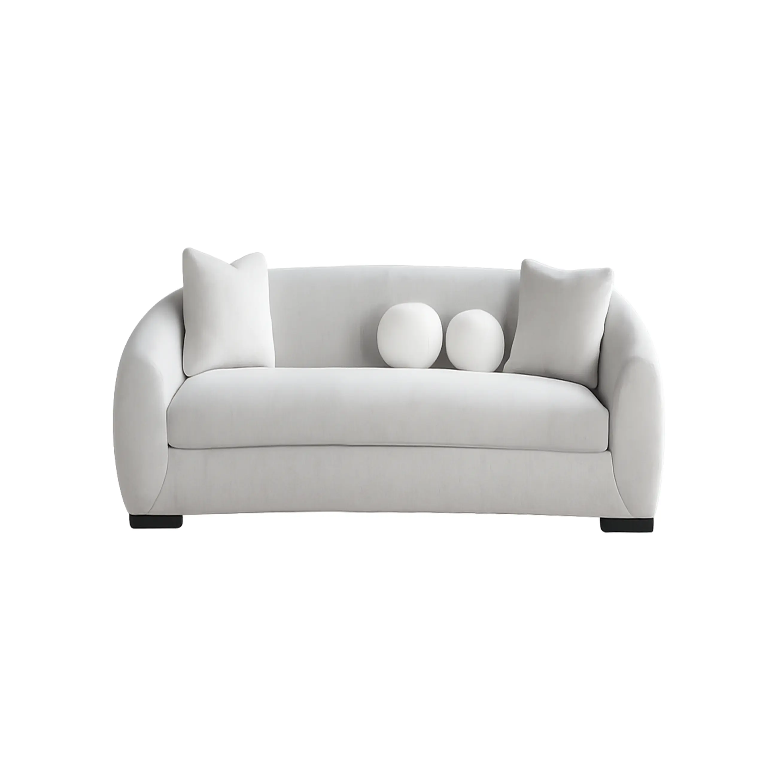 Arese 2 Seater Light Grey United Furniture