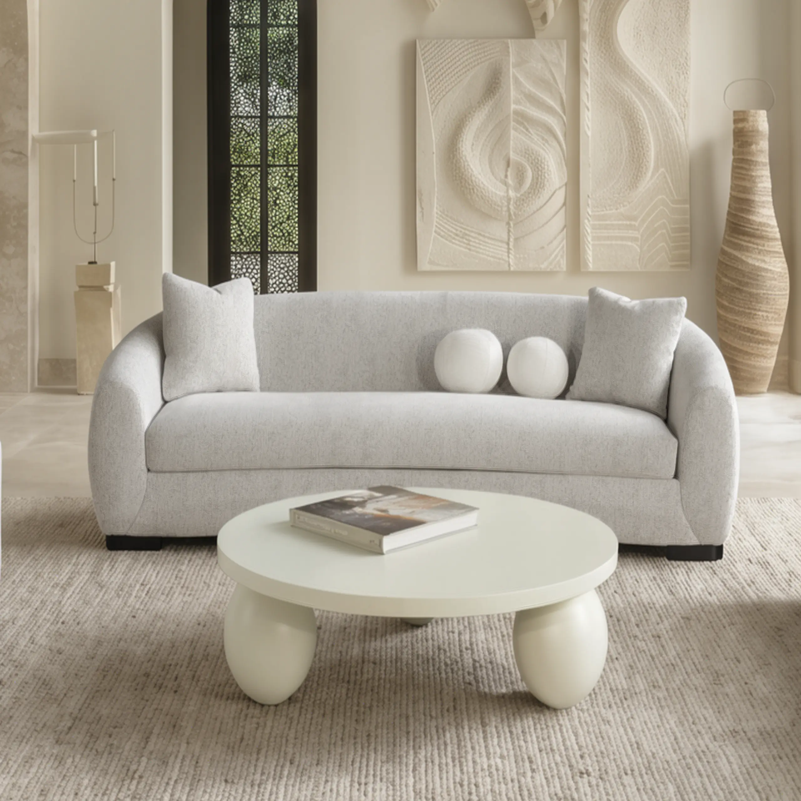 Arese 2 Seater Light Grey Bg United Furniture