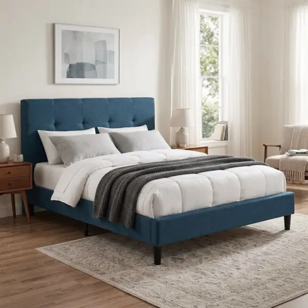 Arlo Queen Bed - Blue