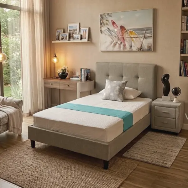 Arlo Single Bed - Light Grey