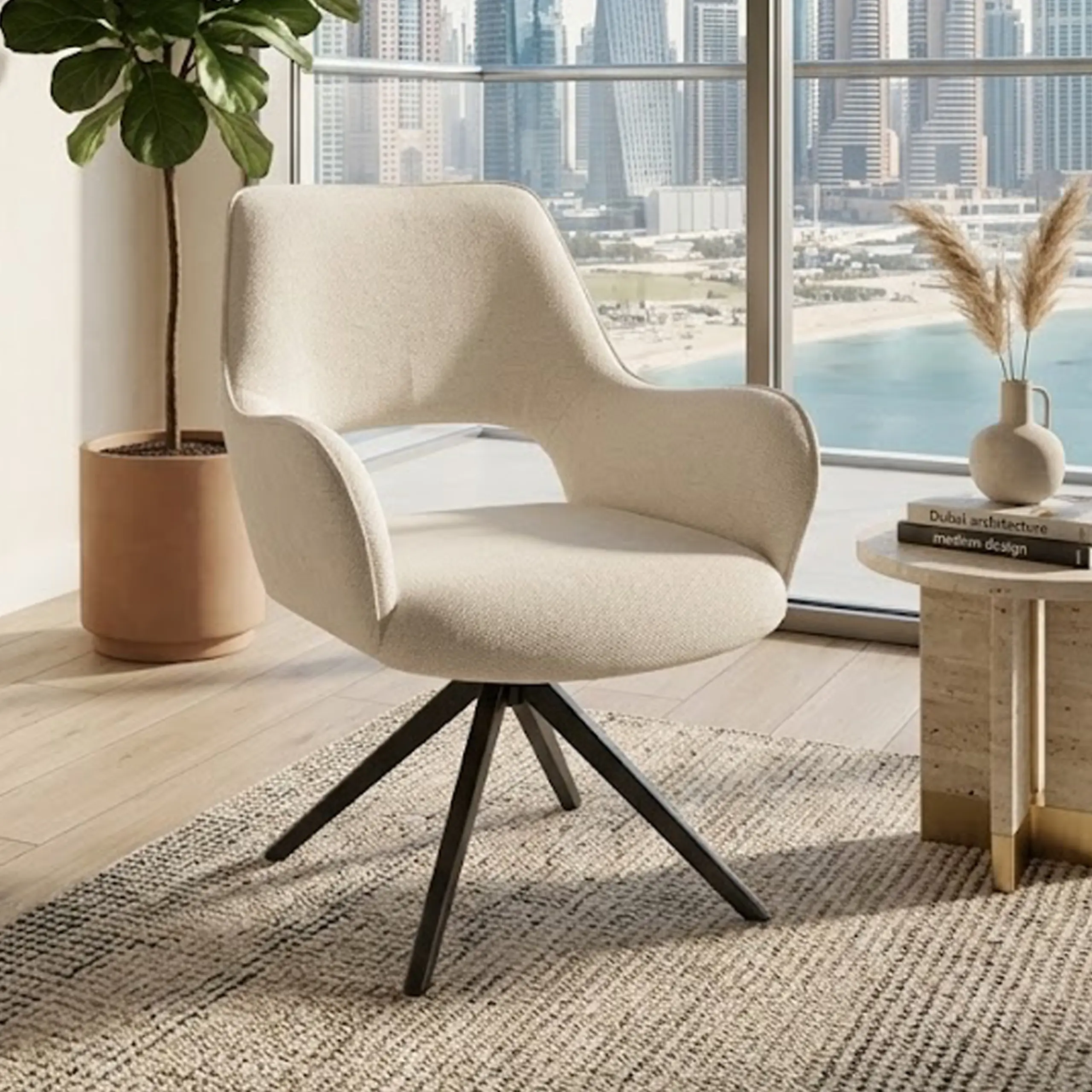 Barcia Dining Chair Cream Bg1 United Furniture