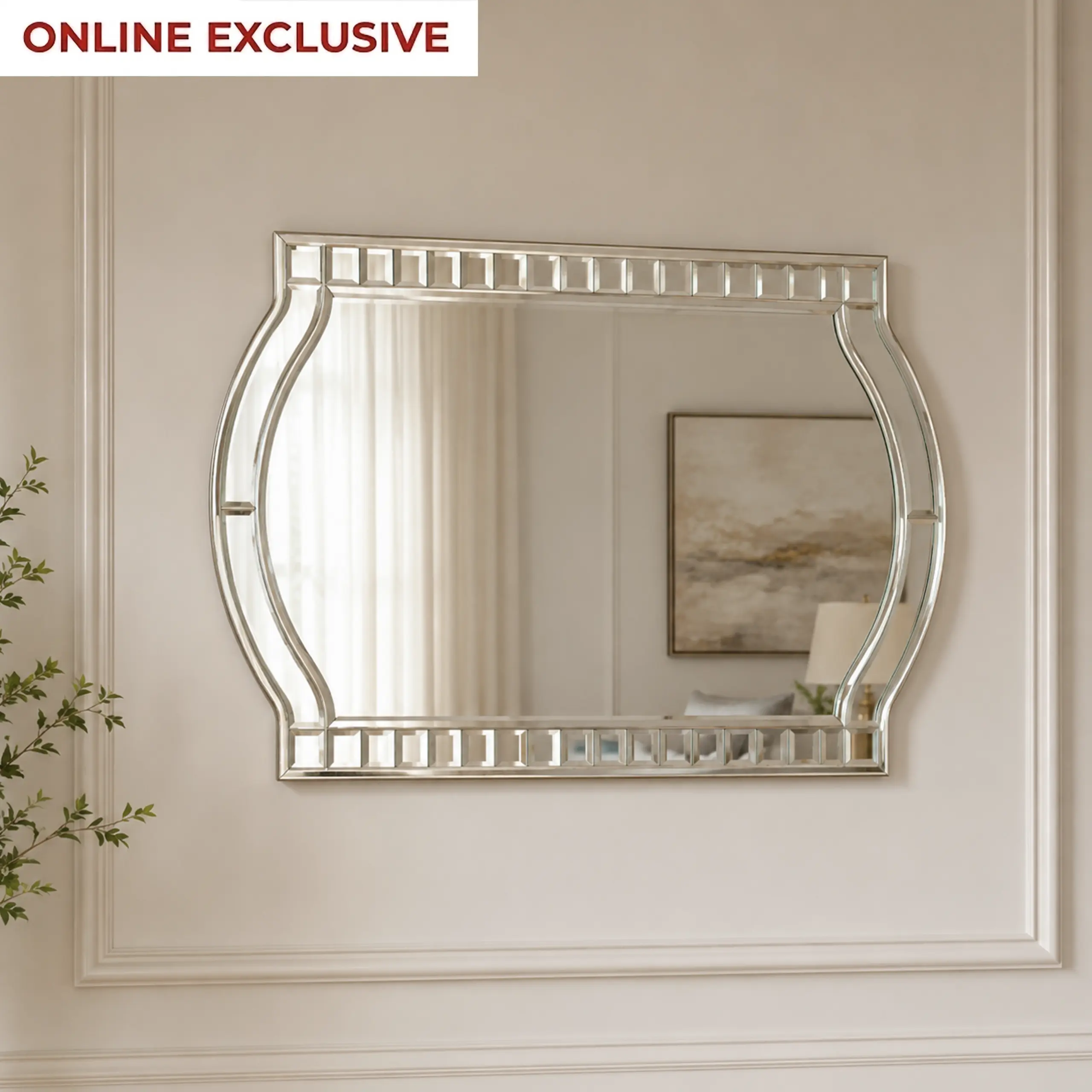 Bodrum Wall Mirror Bg United Furniture