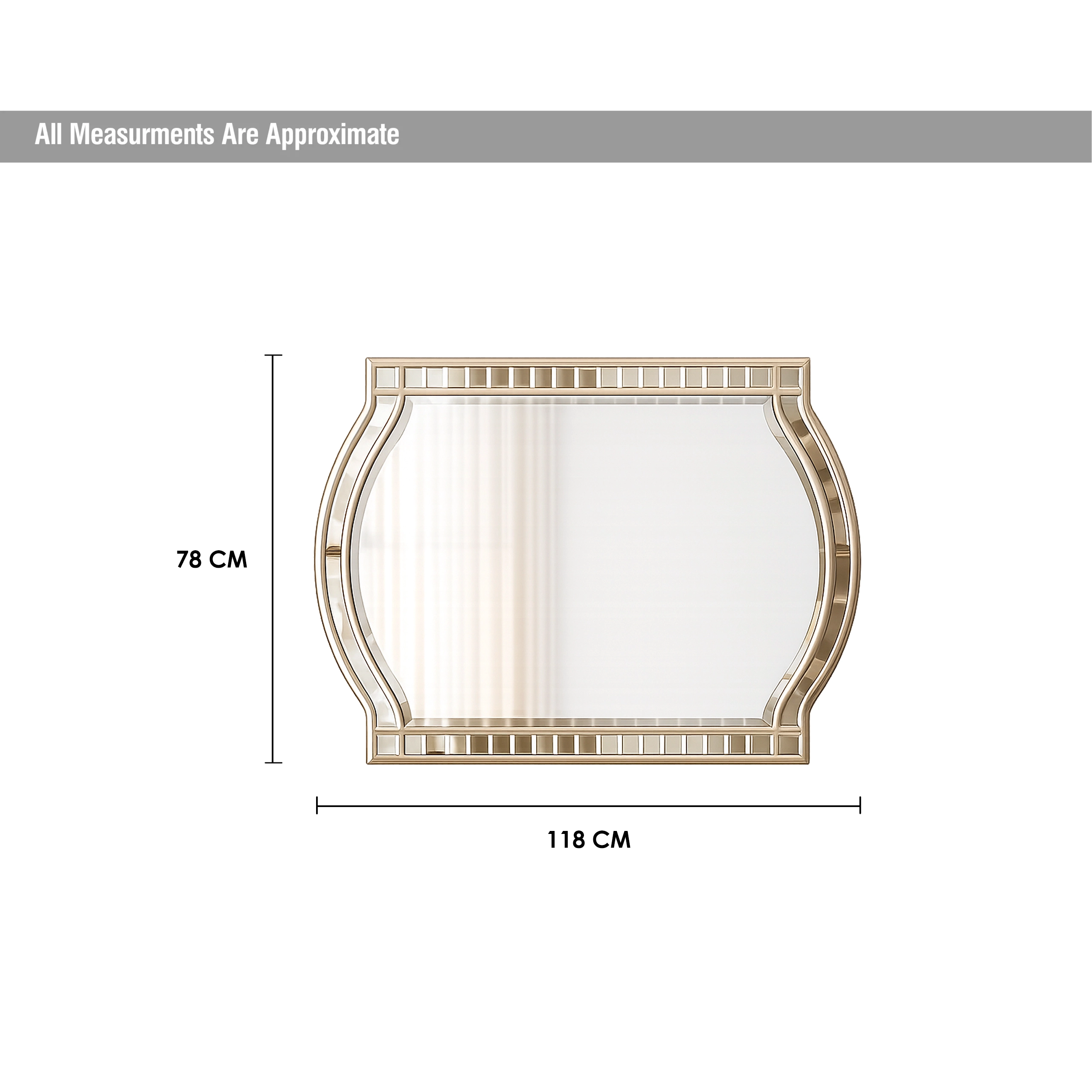 Bodrum Wall Mirror Dim United Furniture
