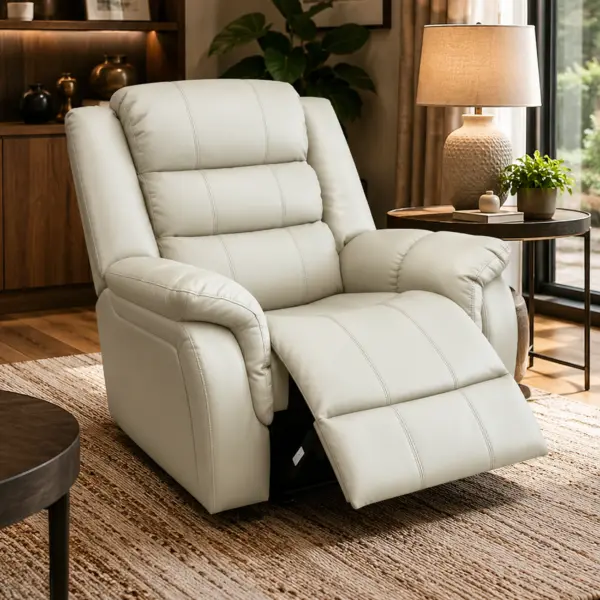 Calmiro Single Recliner - Cream