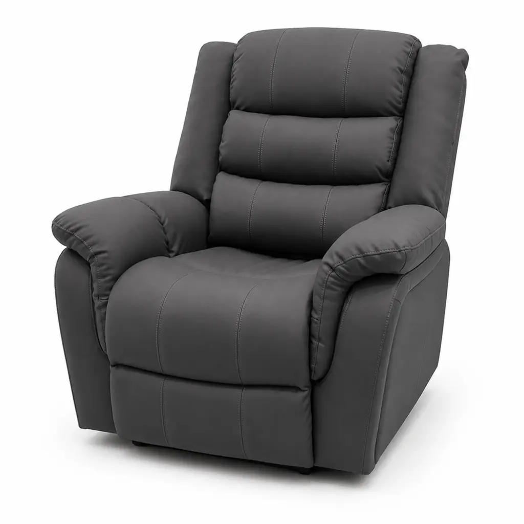 Calmiro Single Recliner Dark Grey Scaled2 United Furniture