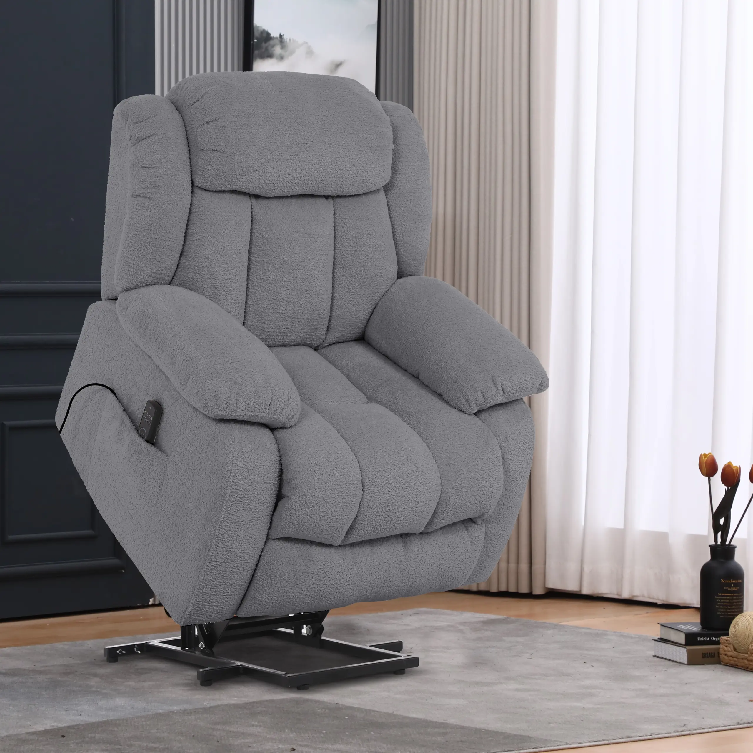 Dream Single Recliner Grey Bg United Furniture