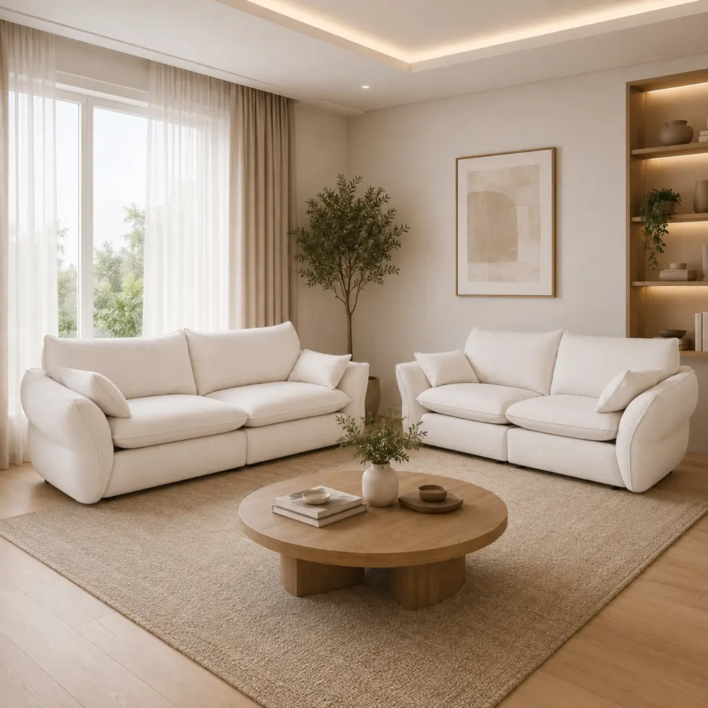 Elan Sofa Set 32 Cream Bg United Furniture