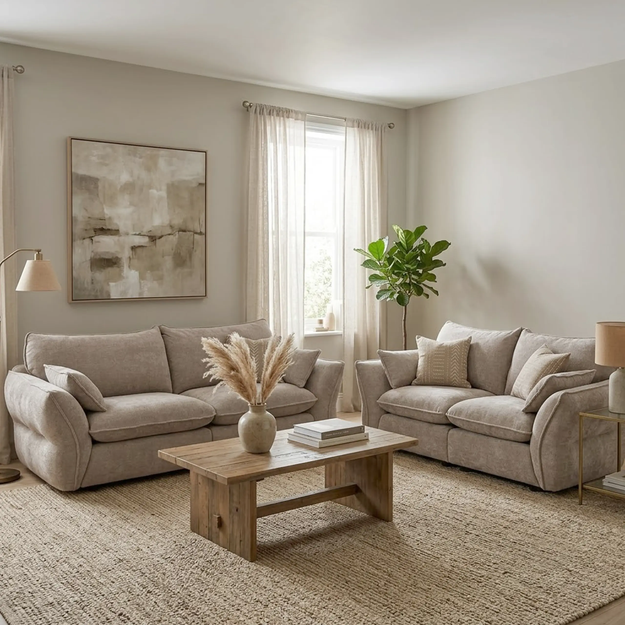 Elan Sofa Set 32 Light Brown Bg United Furniture
