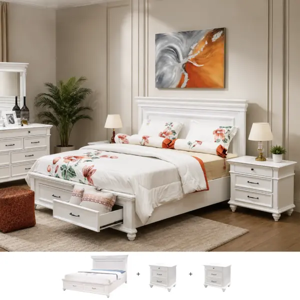 Farmsville 3 Pcs. King Bedroom Set