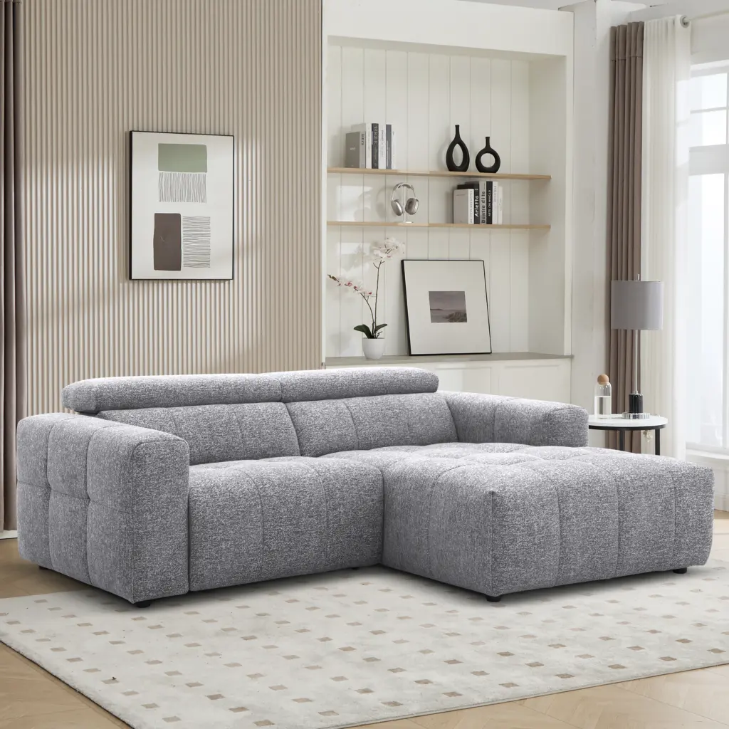 Flowmotion Left Corner Sofa Grey Bg United Furniture