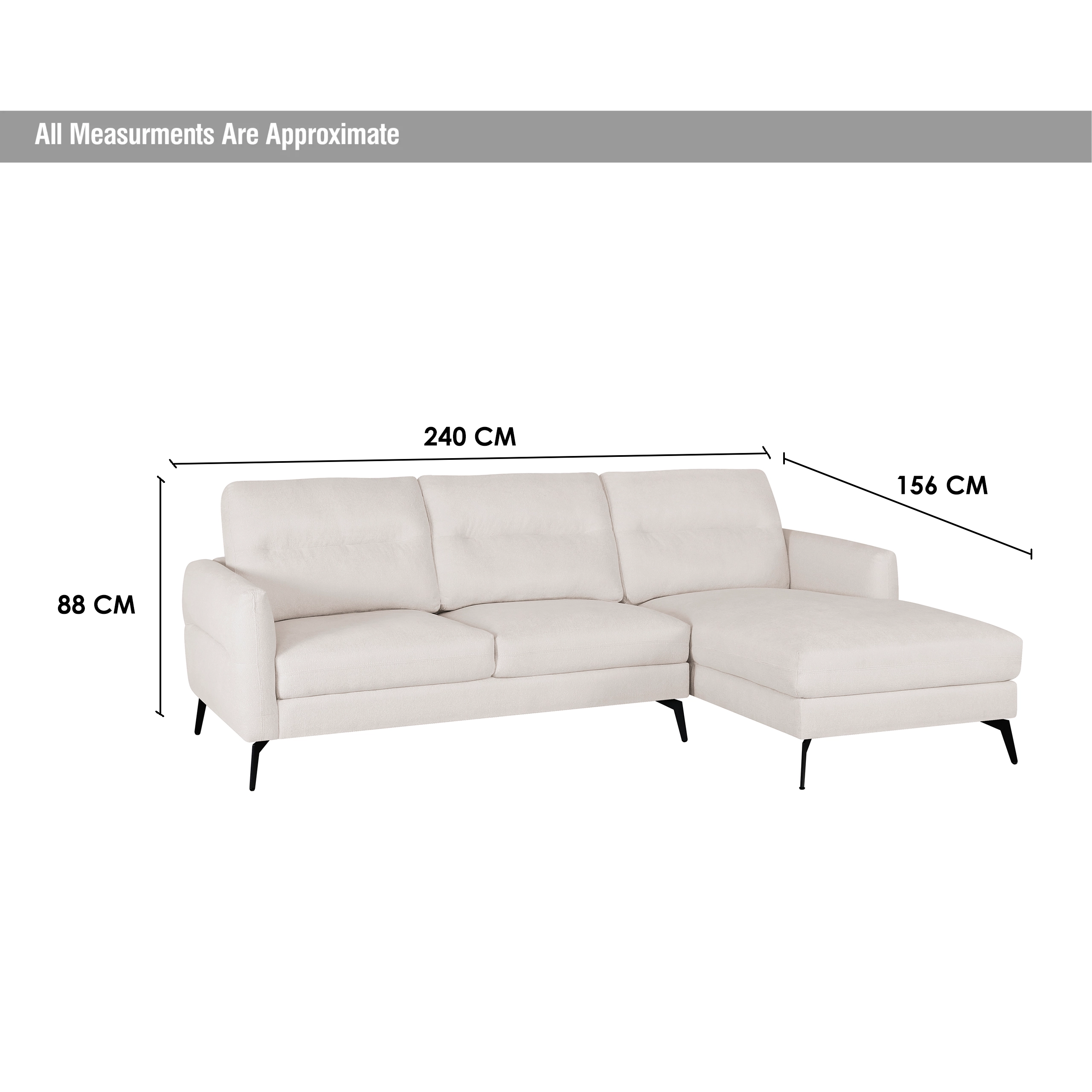 Nest Left Corner Sofa Beige Dim United Furniture