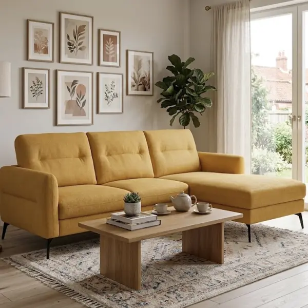 Nest Left Corner Sofa - Yellow
