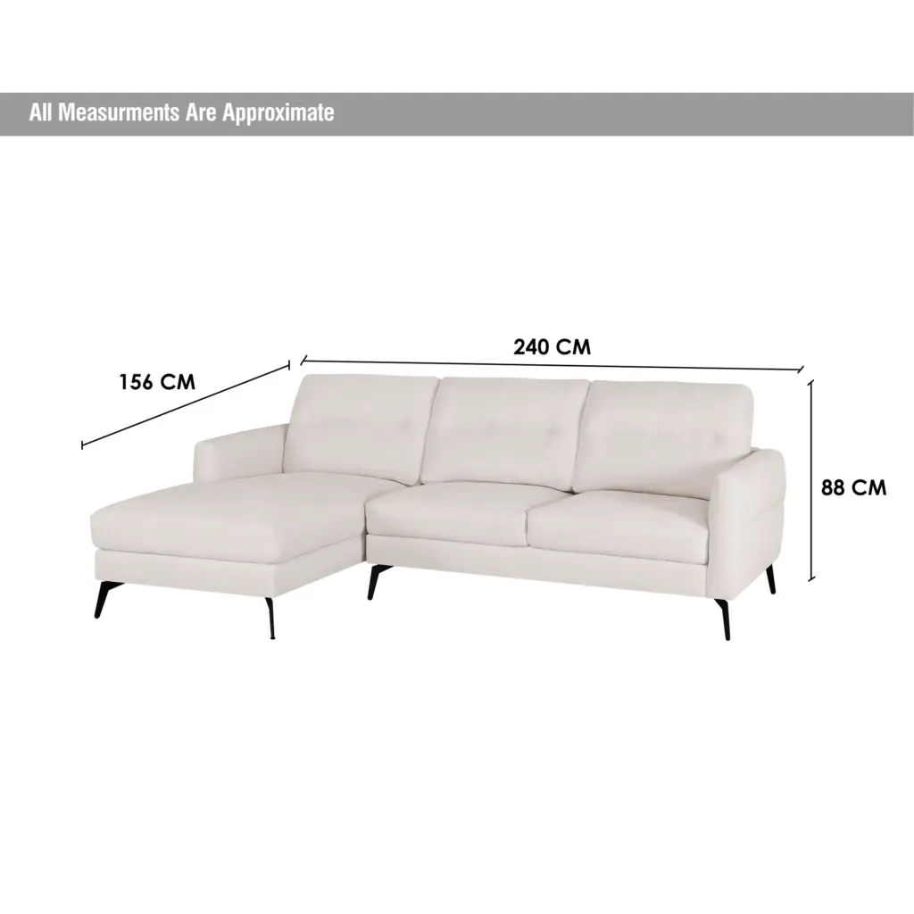 Nest Right Corner Sofa Beige Dim United Furniture