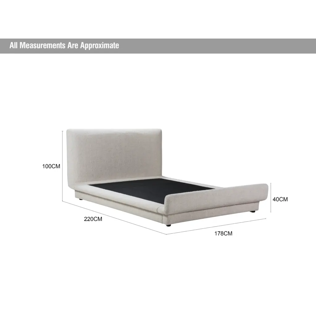 Novara Queen Bed Lt Brown Dia United Furniture