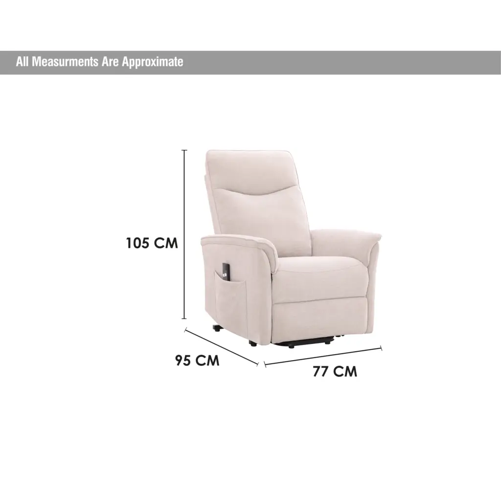 Prestio Single Recliner Beige Dim United Furniture