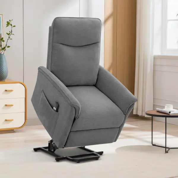 Prestio Single Seater with Power Recliner and Lift Option - Grey