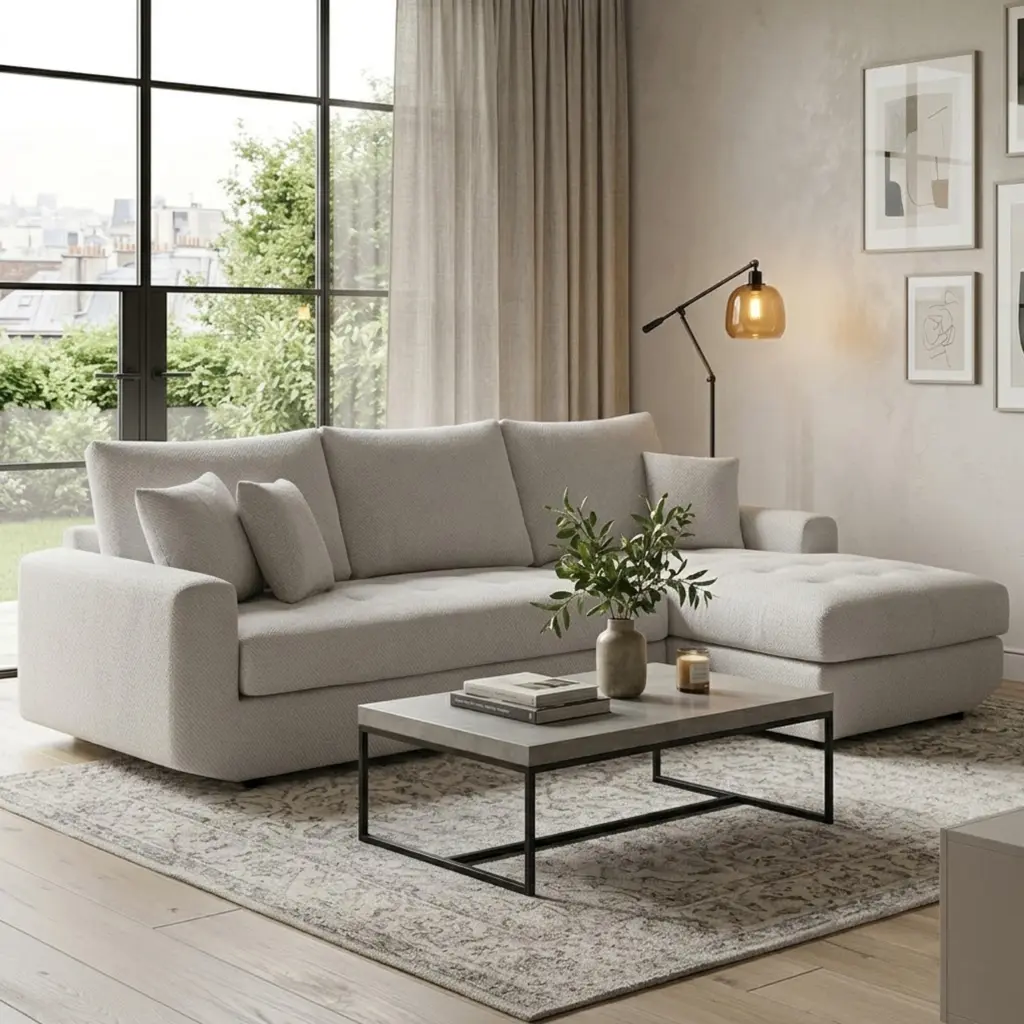 Solace Left Corner Beige Bg United Furniture