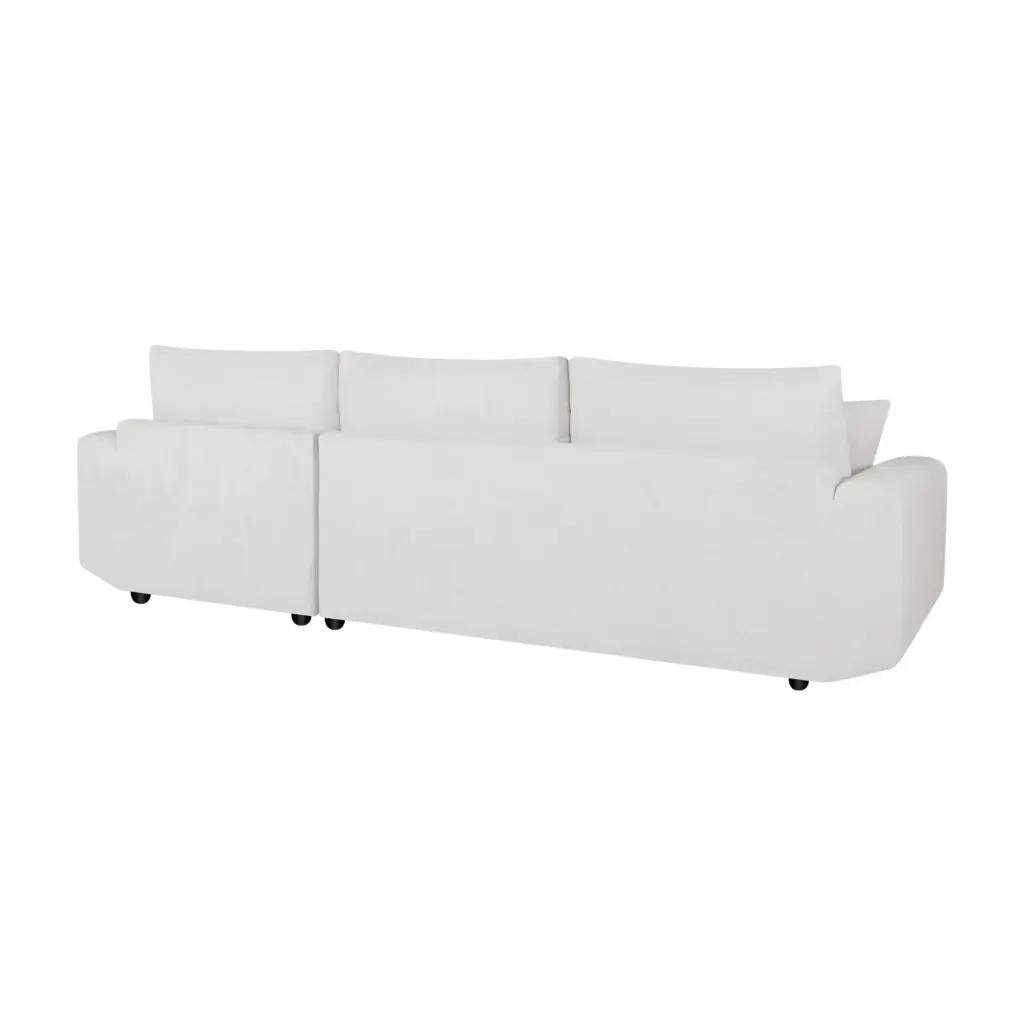 Solace Left Corner Cream Back United Furniture