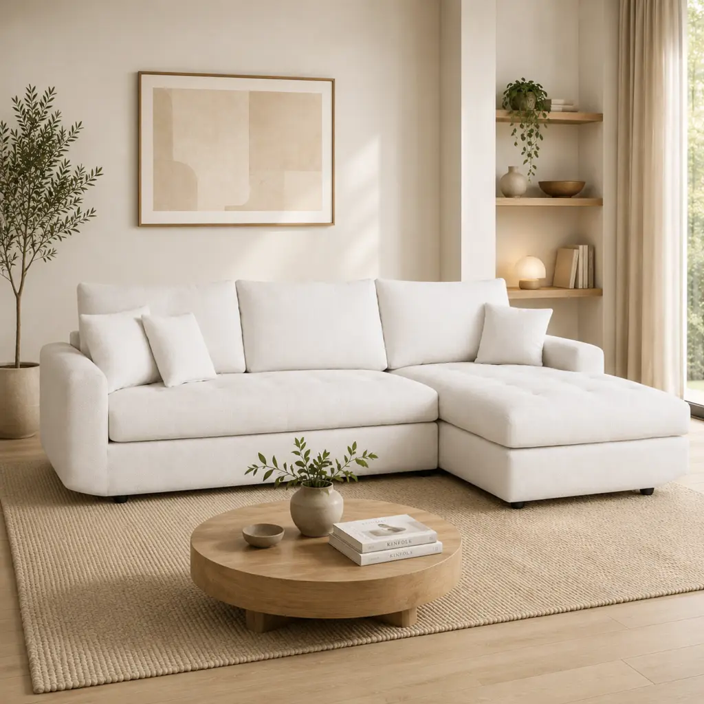 Solace Left Corner Cream Bg United Furniture