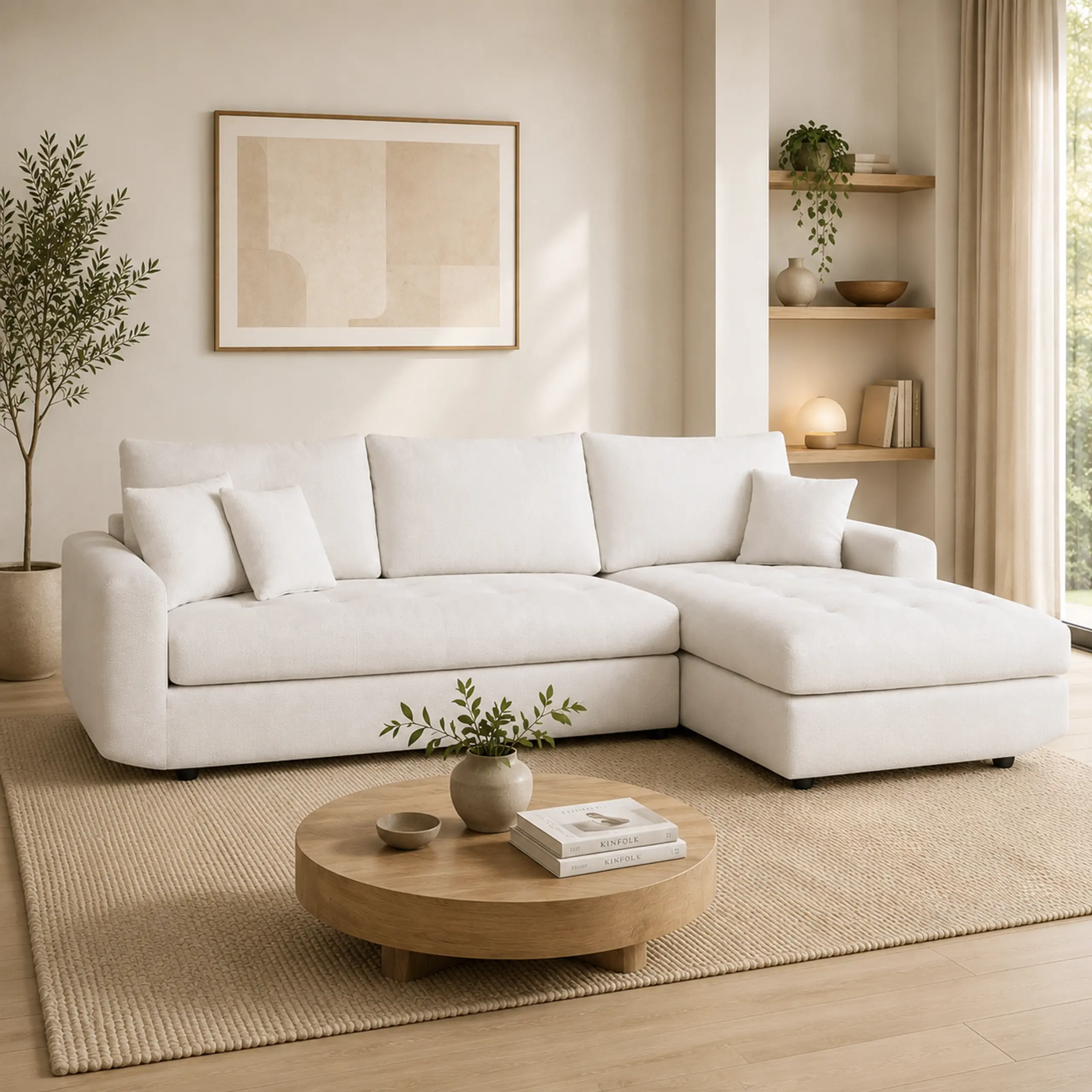 Solace Left Corner Cream Bg United Furniture