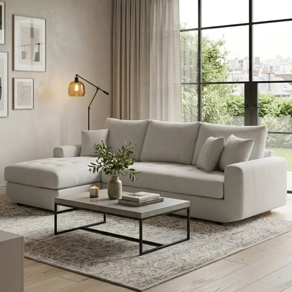 Solace Right Corner Beige Bg United Furniture