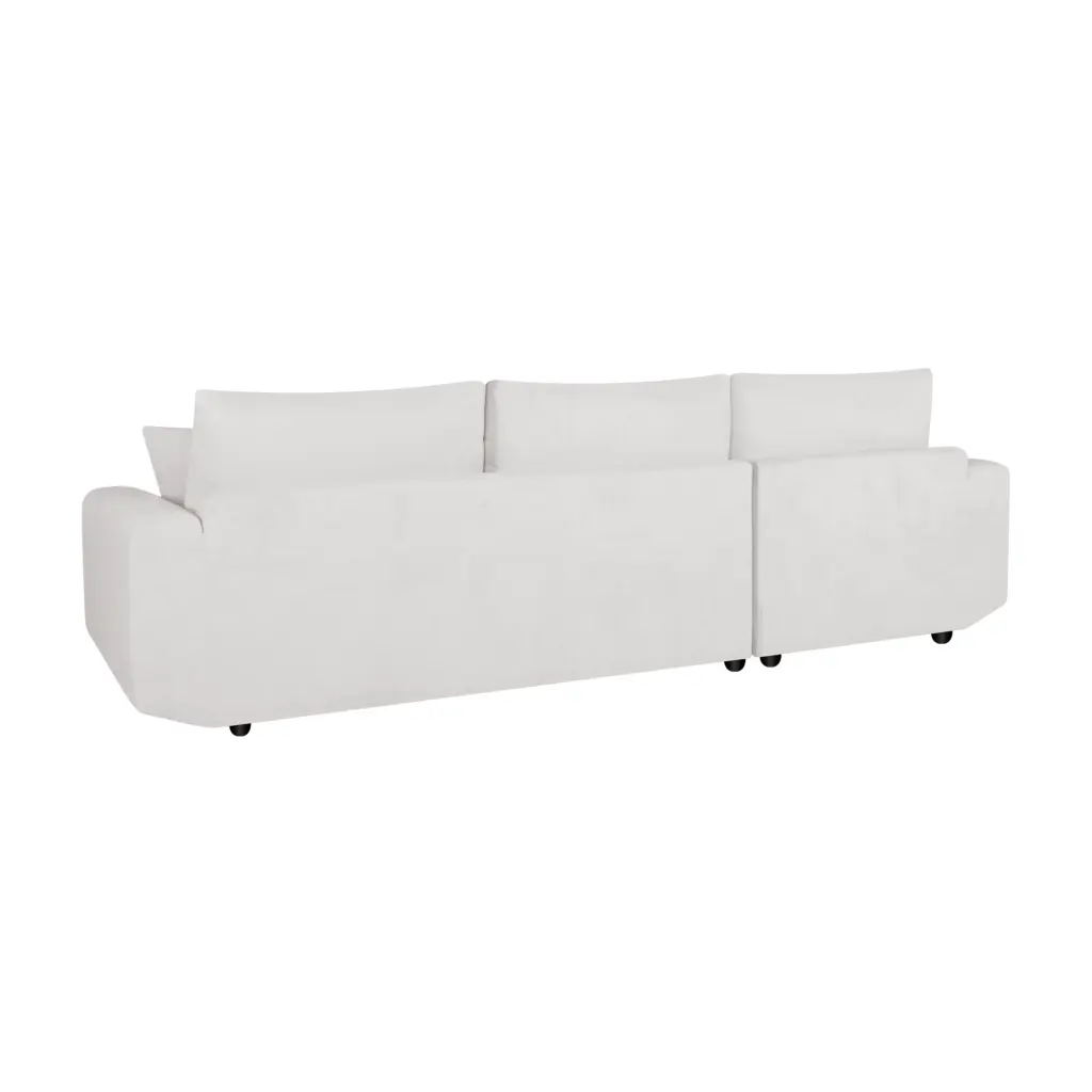 Solace Right Corner Cream Back United Furniture