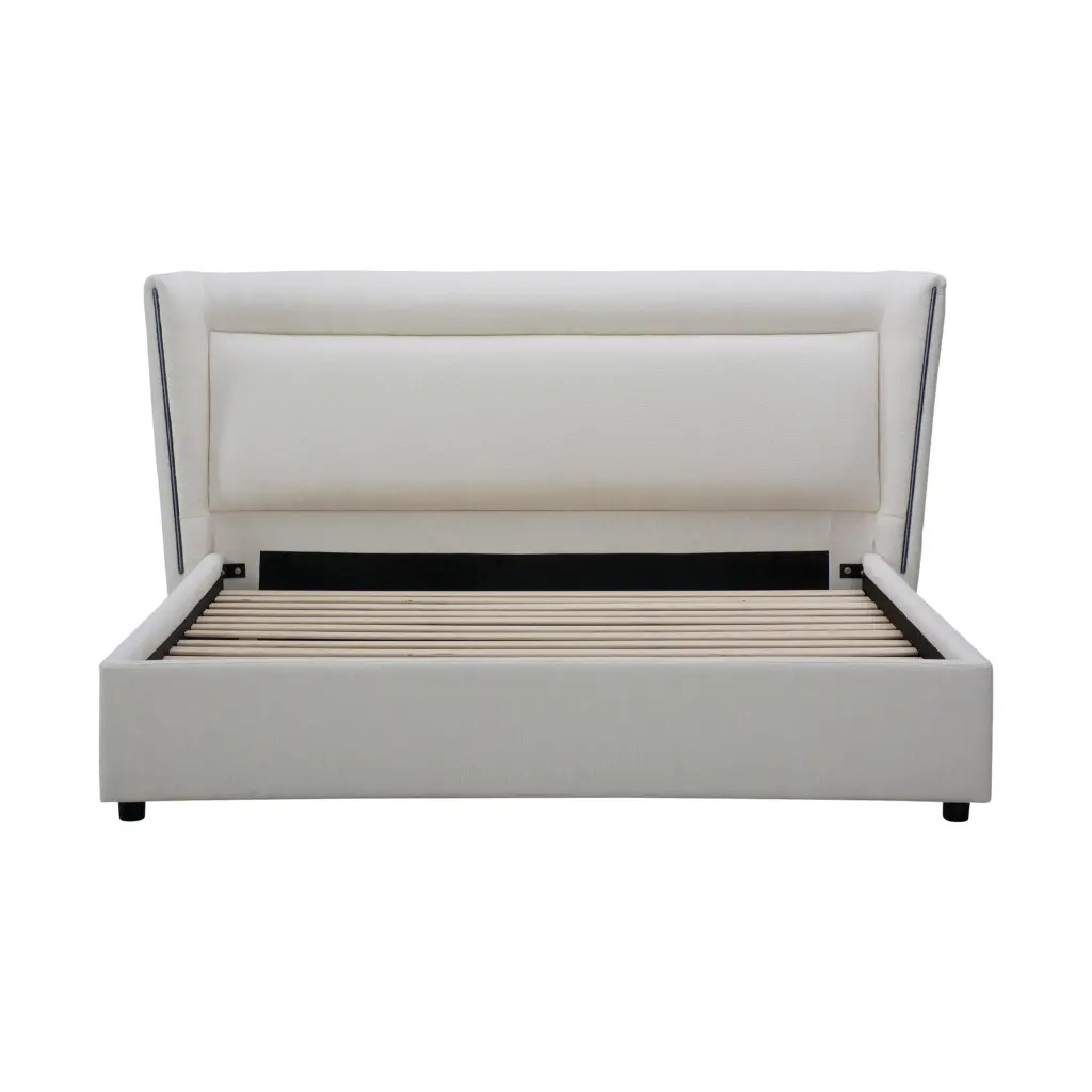 Zuri Bed Cream Front United Furniture