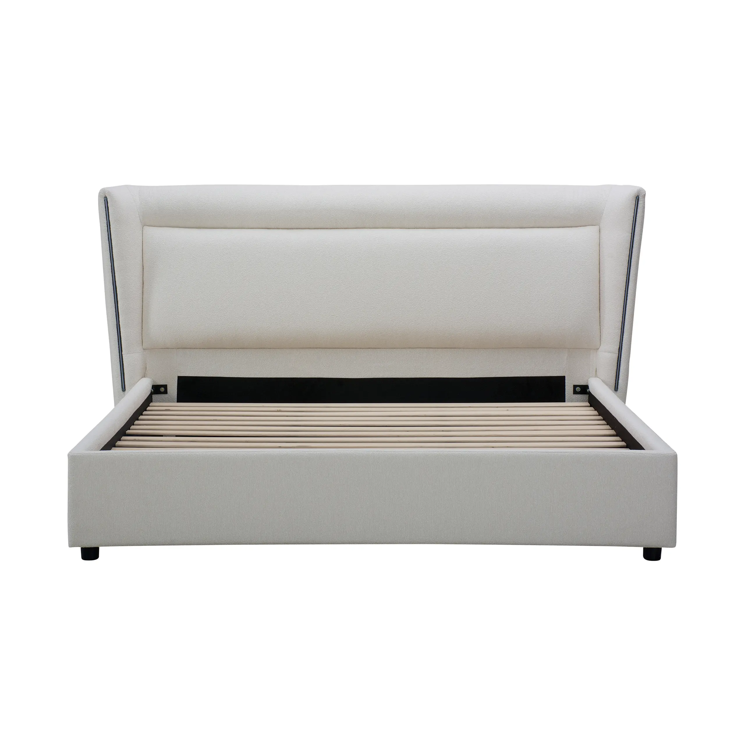Zuri Bed Cream Front United Furniture