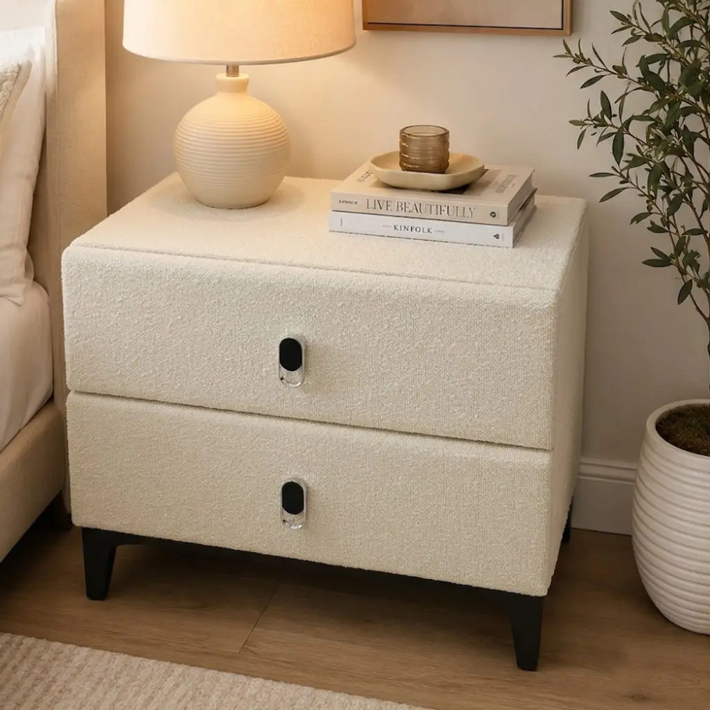 Zuri Night Stand Cream Bg United Furniture