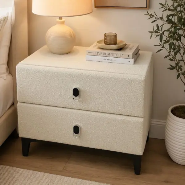 Zuri Night Stand - Cream