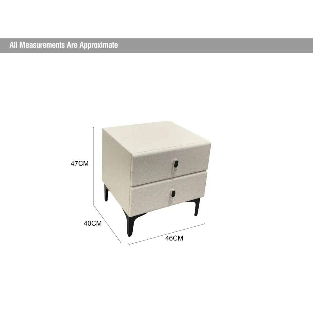Zuri Night Stand Cream Dia United Furniture