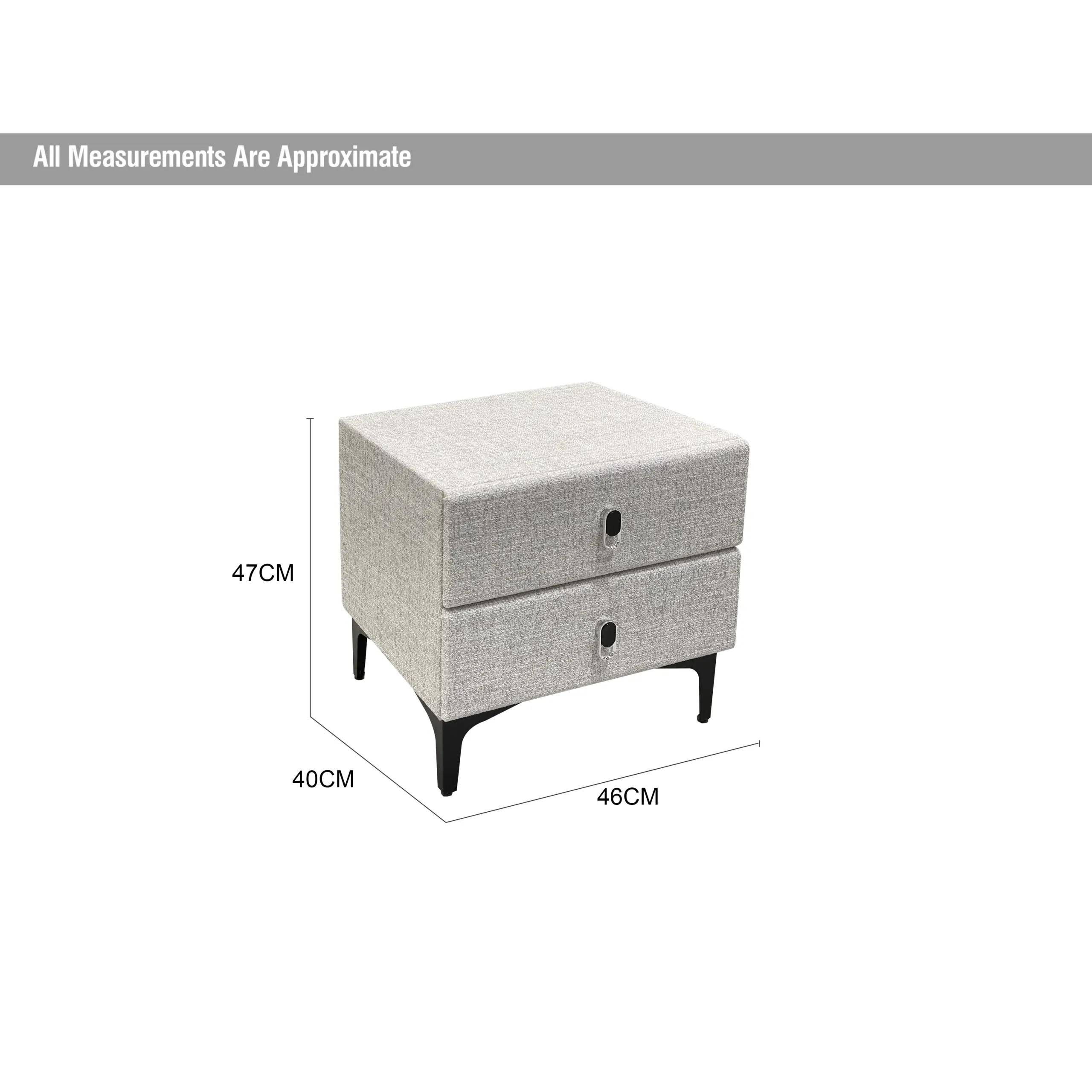 Zuri Night Stand Grey Dia United Furniture