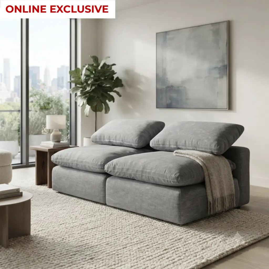 Aza 2 Seater Grey United Furniture