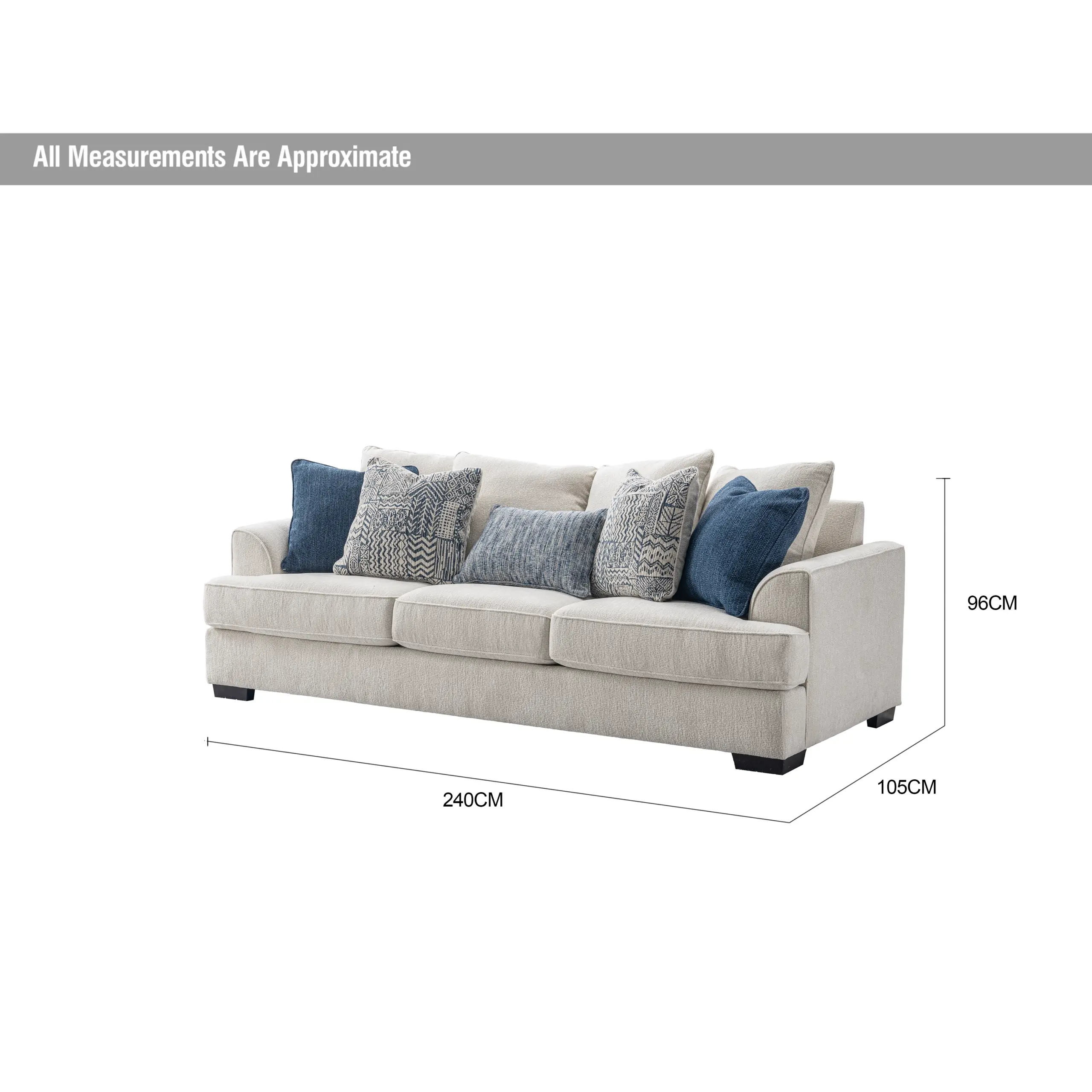 Farrell 3 Seater Sofa Dia United Furniture