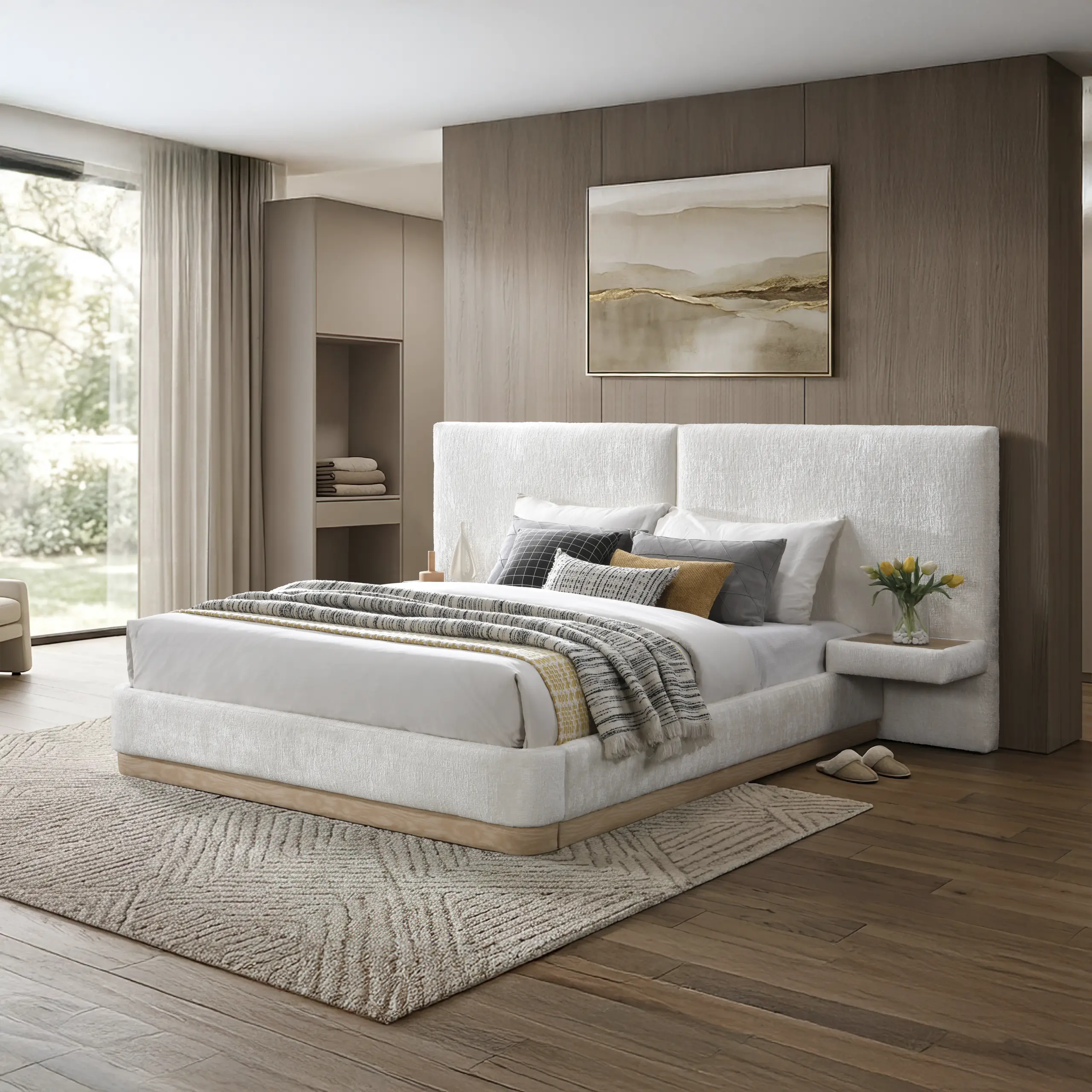 Nebula Bed Cream United Furniture