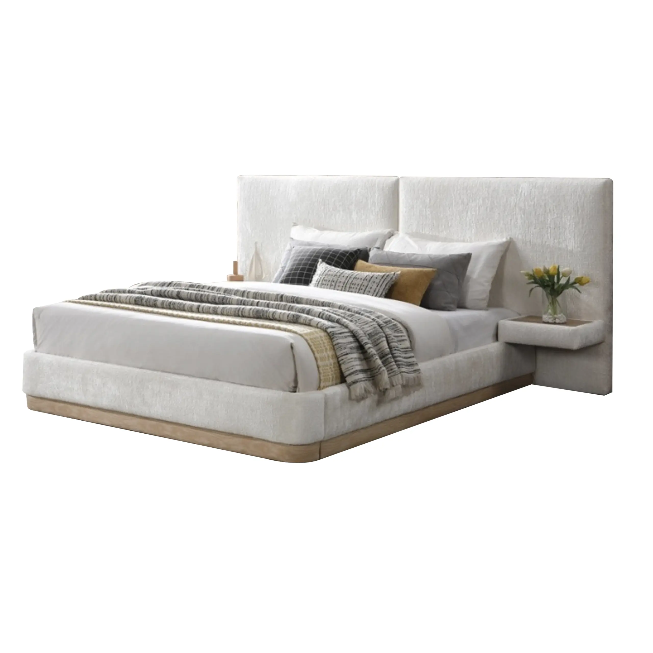 Nebula Bed Cream A United Furniture