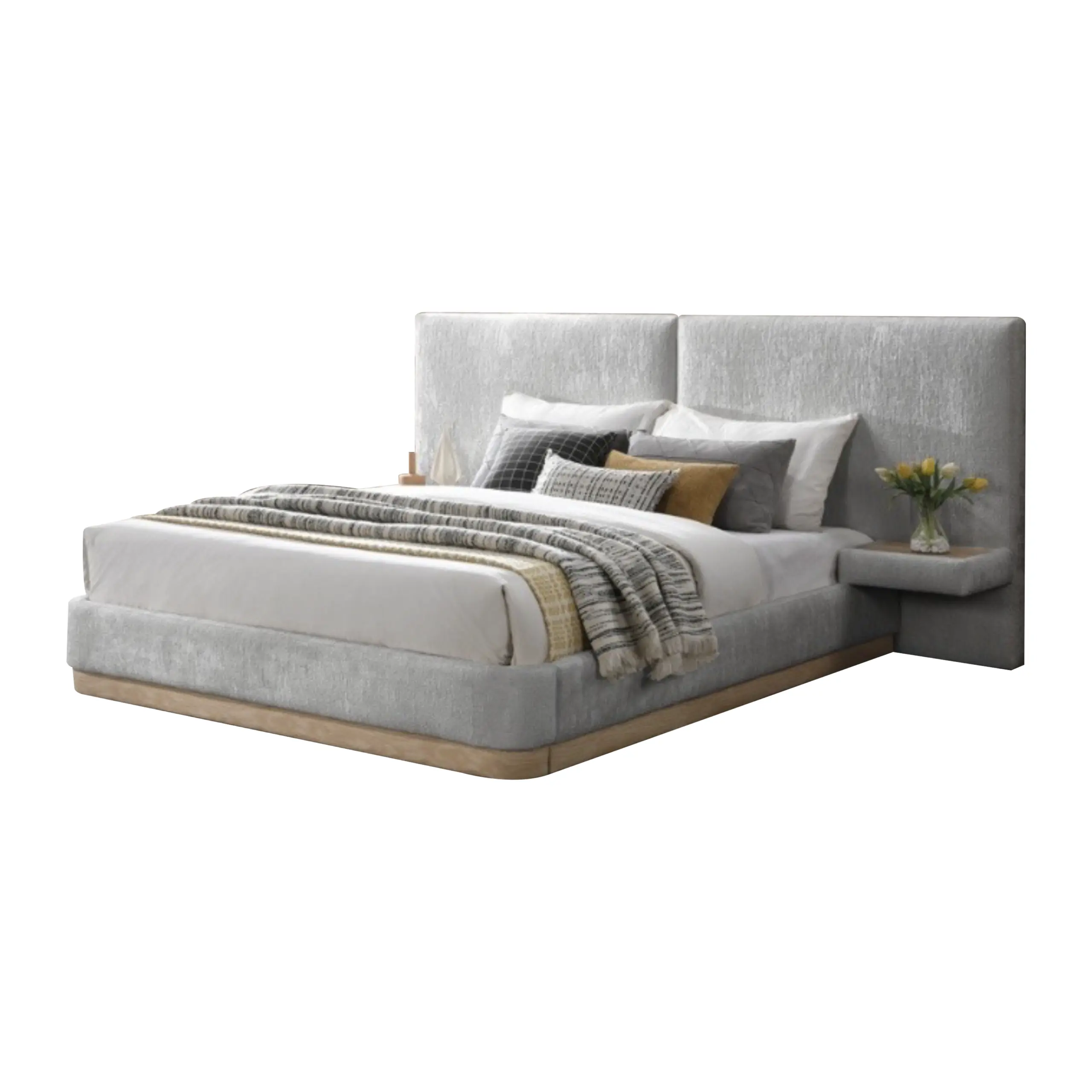 Nebula Bed Light Grey A United Furniture