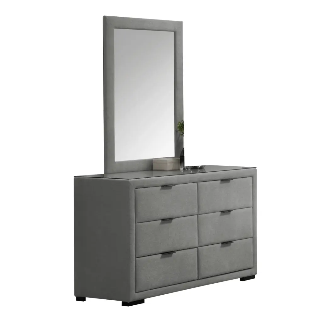 Nebula Dresser Mirror Grey United Furniture