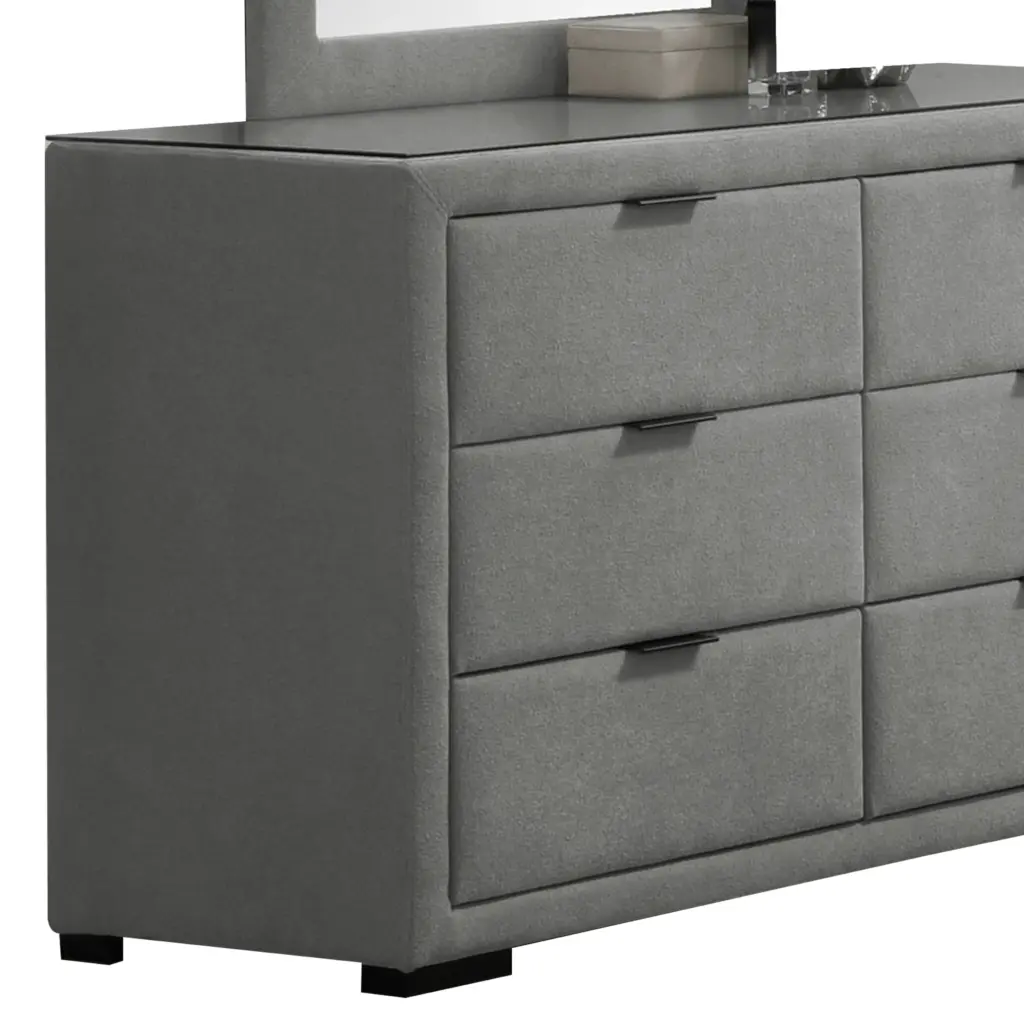 Nebula Dresser Mirror Grey Swatch United Furniture