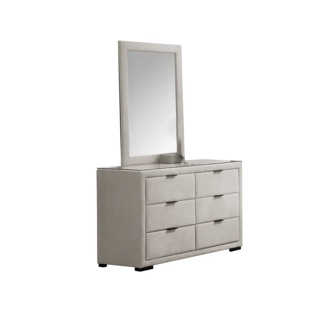 Royalis Cream Dsresser Mirror B United Furniture