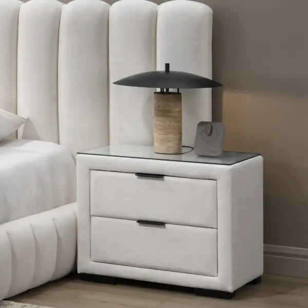 Royalis Night Stand - Cream