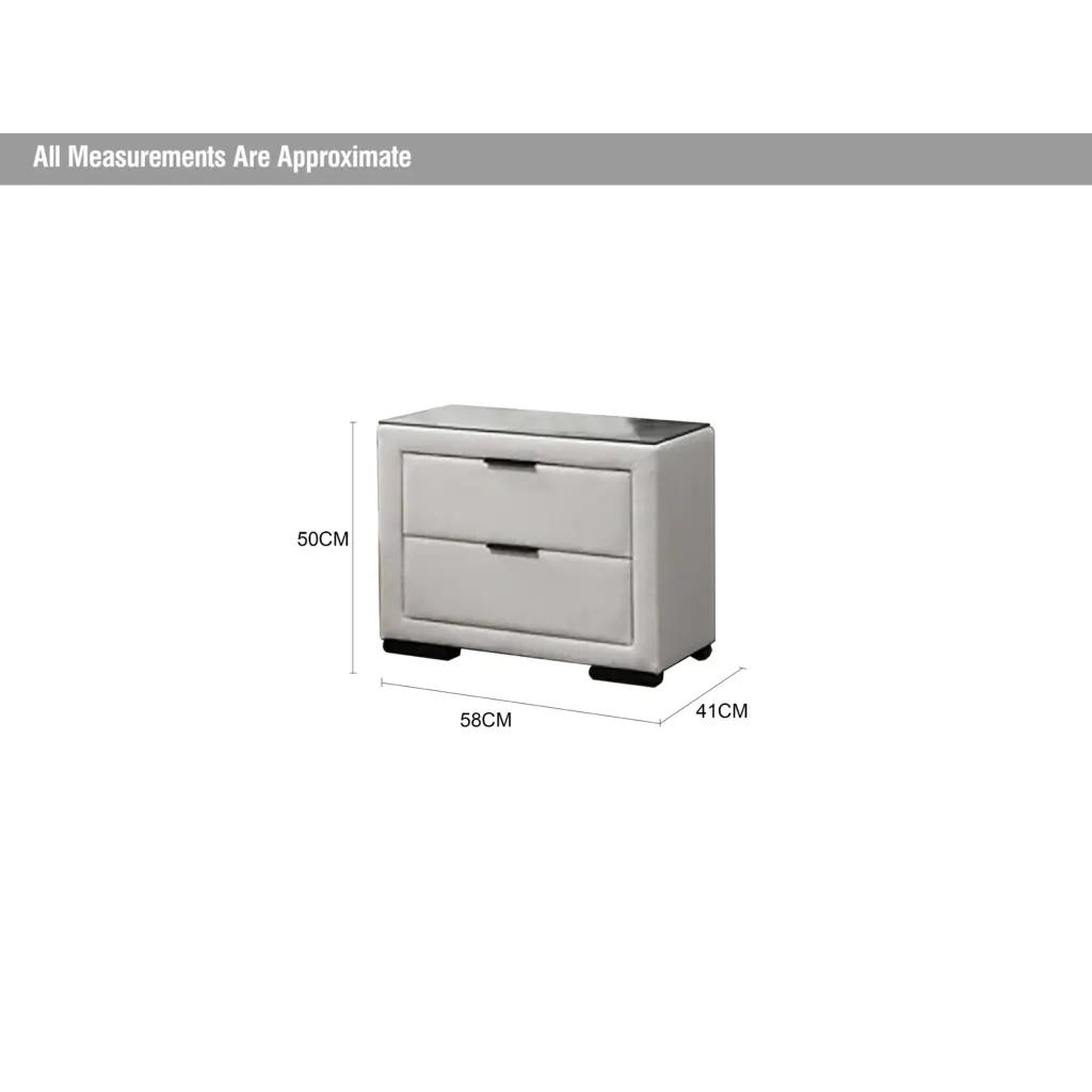 Royalis Cream Night Stand Dia United Furniture