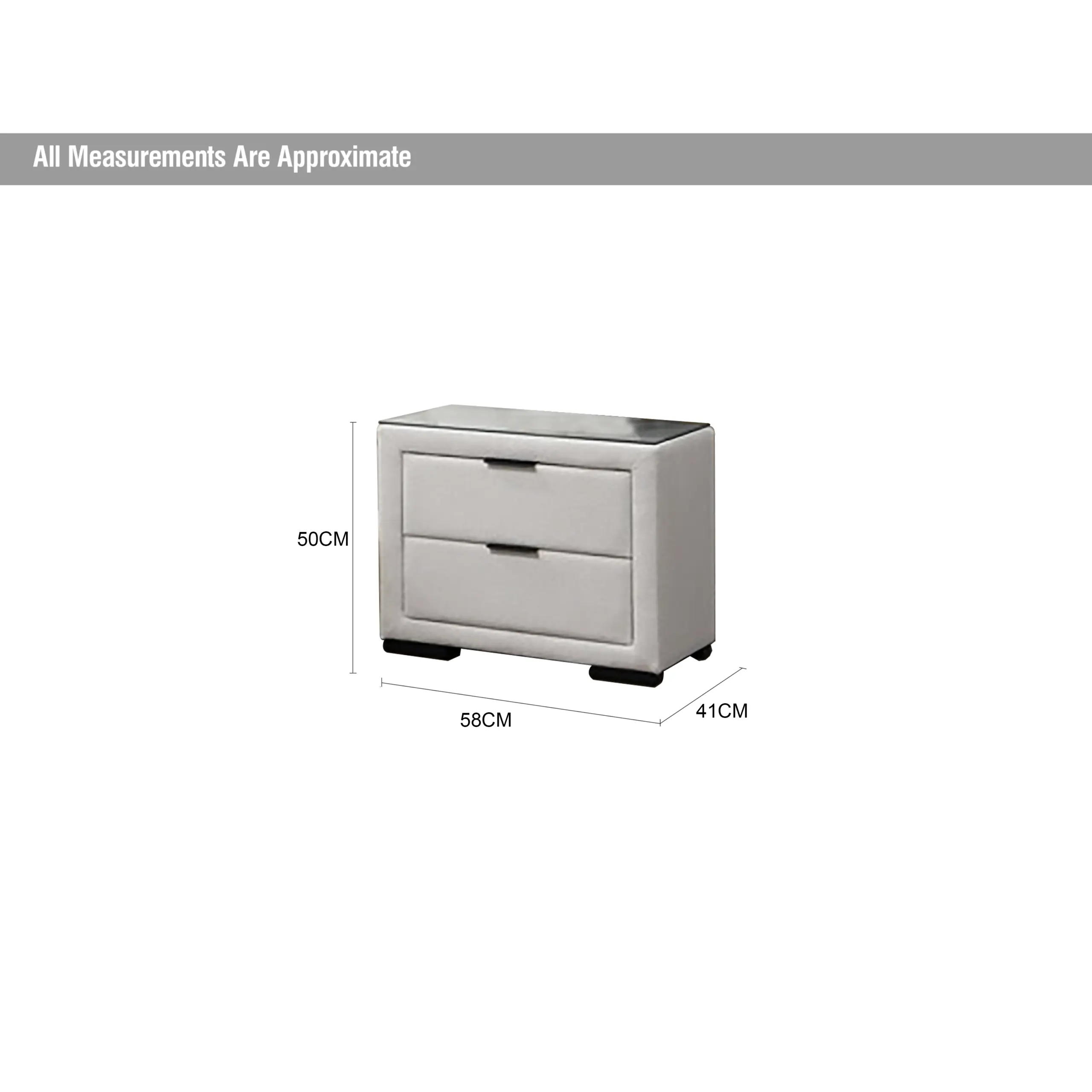 Royalis Cream Night Stand Dia United Furniture